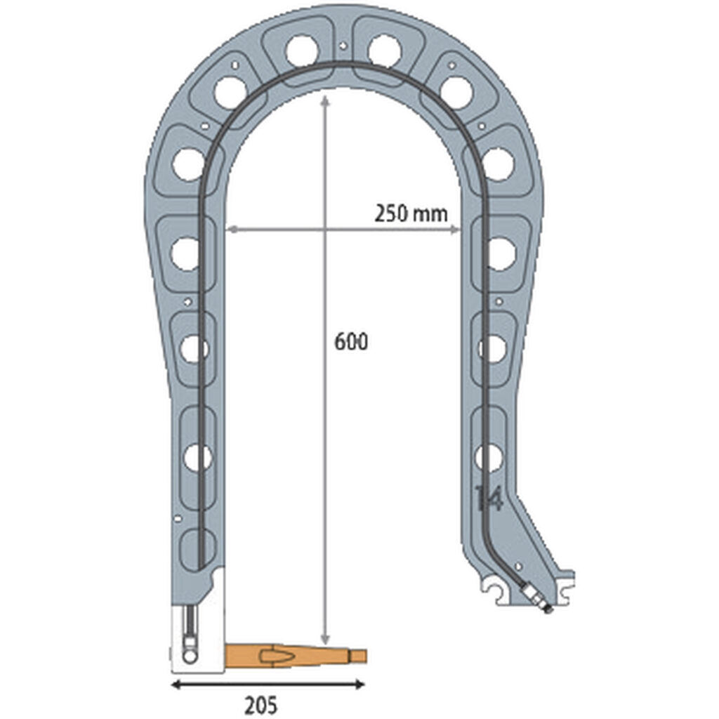 C14 Arm (Isolerad med väggfäste)