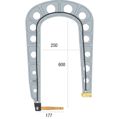 G10 Arm (Isolerad med väggfäste)