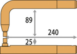 2 armar 220 mm X6 + 2 lock (typ A)