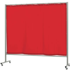 RED WELDING CURTAIN OPTI 215.O ON WHEELS 2x2.15m