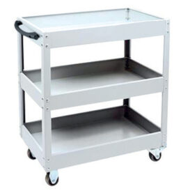 WORKSHOP TROLLEY WITH 3 TRAYS