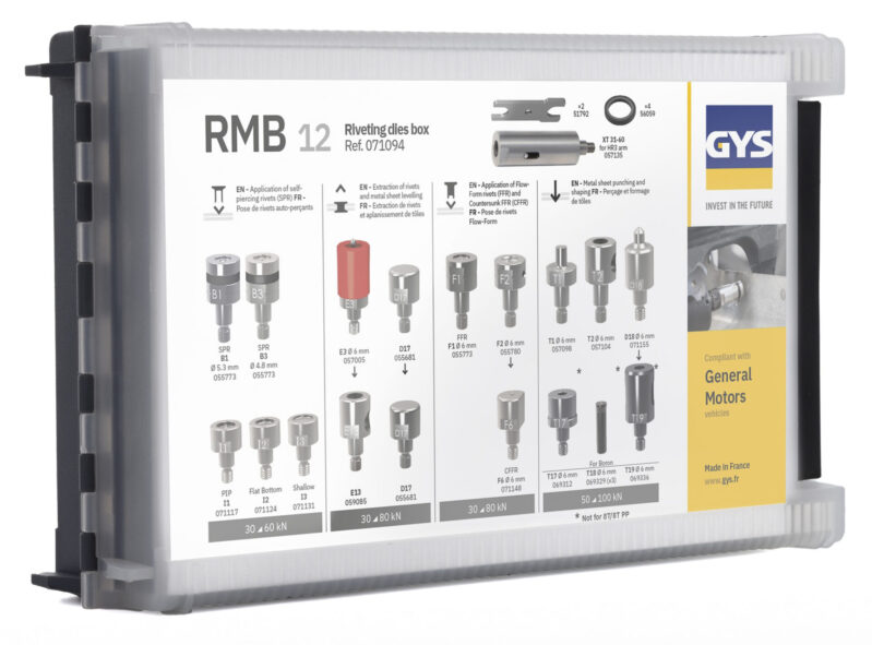 DIE KIT RMB 12 (JLR v2) RIVETER 10T