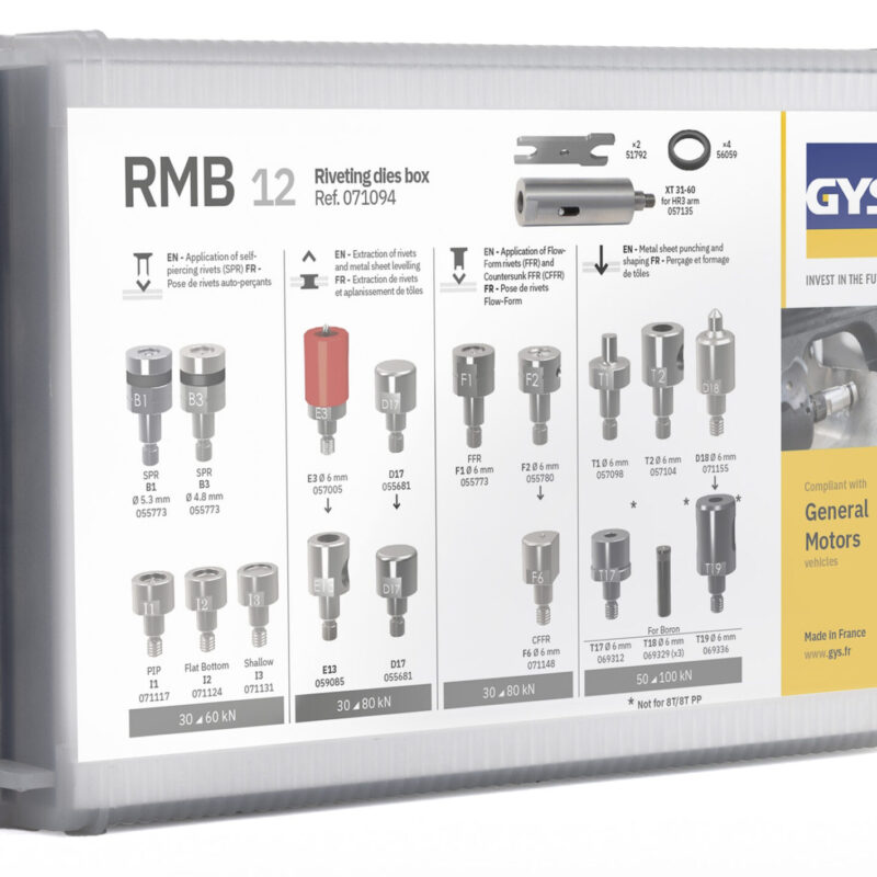 DIE KIT RMB 12 (JLR v2) RIVETER 10T