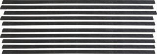 10 PLASTIC RODS E 440mm ABS - TRIANGLE 4mm