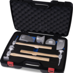 SET OF 3 ALUMINIUM HAMMERS AND 4 ALUMINIUM BLOCKS