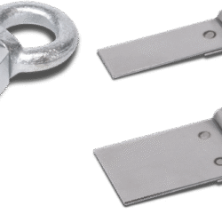 SET OF 4 WELDING PLATES AND PULLING CLAMP