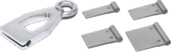 SET OF 4 WELDING PLATES AND PULLING CLAMP